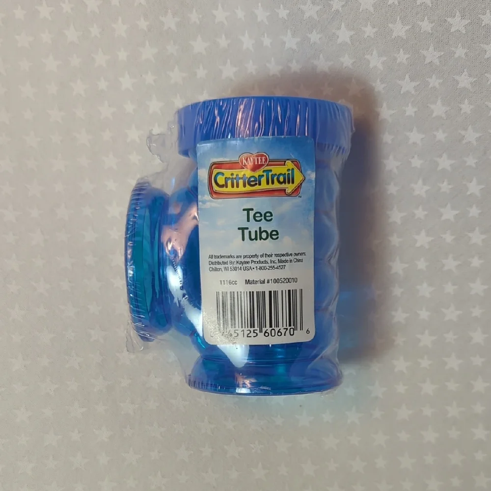 New- KAYTEE- CritterTrail- Tee Tube- Blue